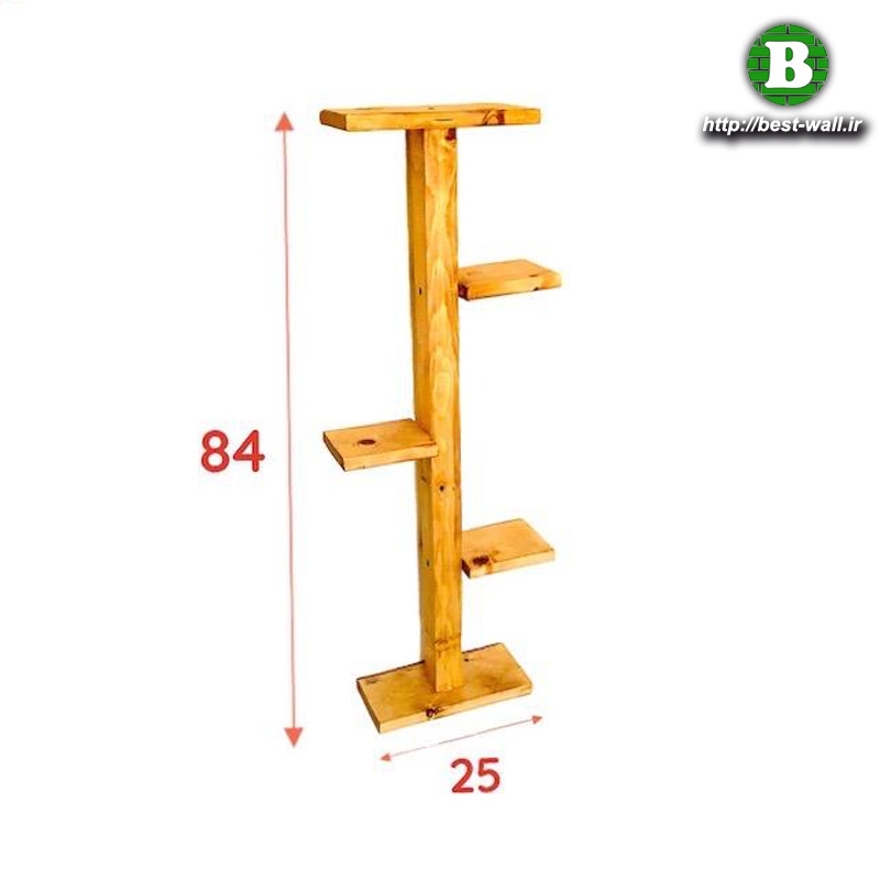 ابعاد استند گلدان چوبی